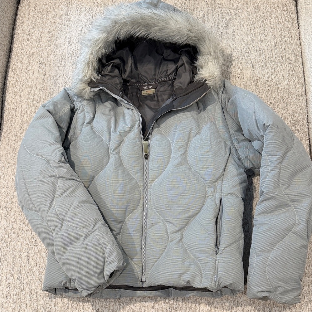Salomon Women's Ski Jacket - Light Gray